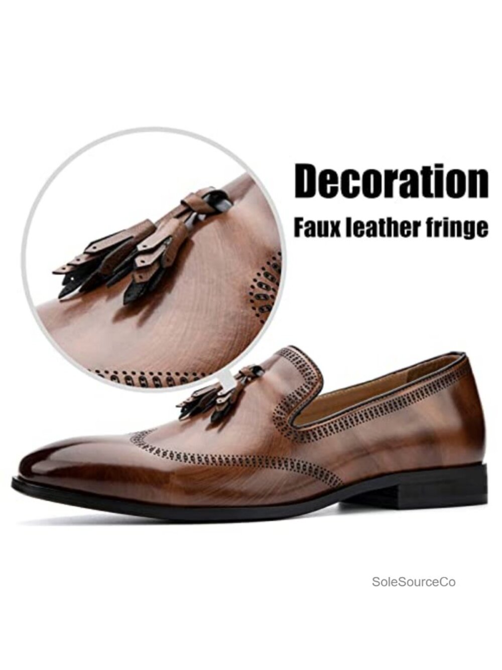 Men's Premium Leather Suede Penny Loafers Slip-On Dress Shoes - Picture 3 of 6